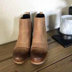 Sorel Lea wedge ankle bootie - Elk, Curry